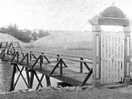 An historic photo of the Cowell Reservoir, at one time Santa Cruz’s primary water storage facility.